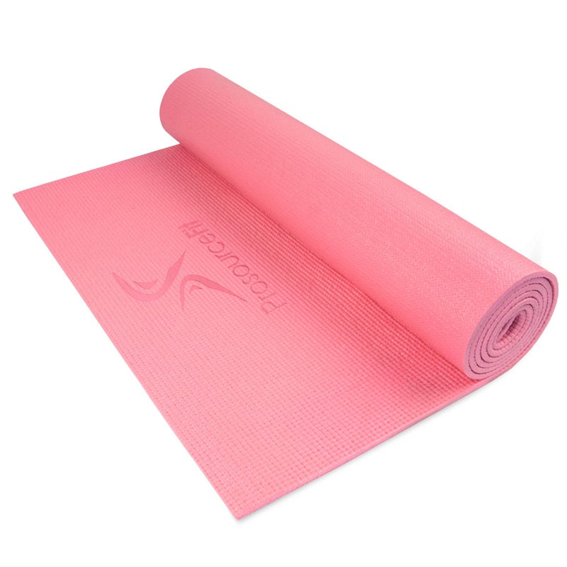 ProsourceFit Original Yoga Exercise Mat Â¼â€ (6mm) Thick for Comfort and Stability with Carrying Straps, Non Slip â€“Multiple Colors - Image 1